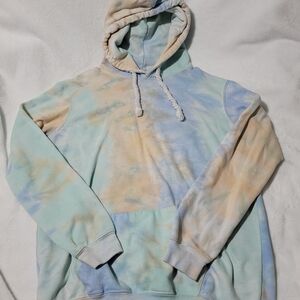 Tie-Dye Hoodie in Pastel Shades